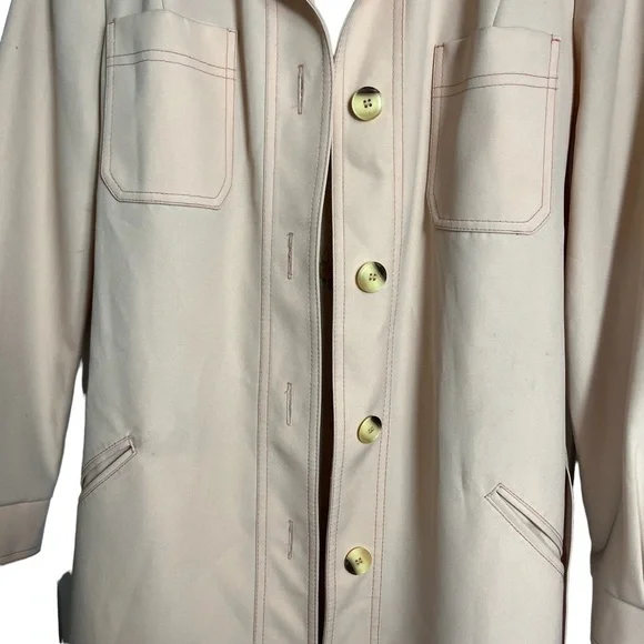 London Fog Vintage 60s 70s Rain Trench Coat | Size: 10 - Picture 4 of 13